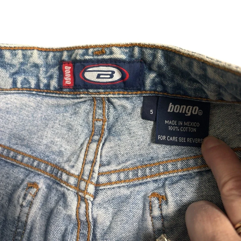 Vintage 90s Y2K Bongo Women's Mid Rise Denim Flare Blue Jeans Casual Trendy Sz 5